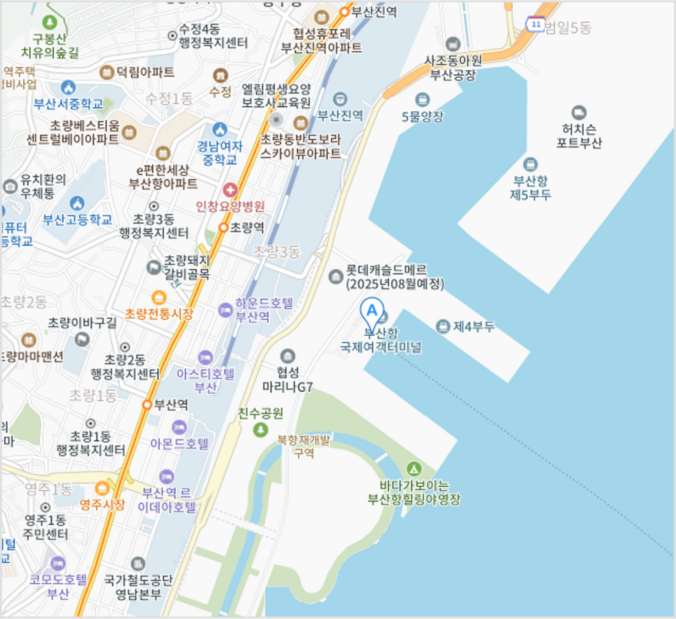 오시는 길 지도